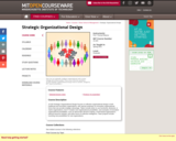 Strategic Organizational Design, Spring 2011