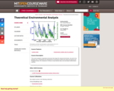 Theoretical Environmental Analysis, Spring 2015