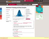 Statistical Thinking and Data Analysis, Fall 2011