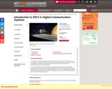 Introduction to EECS II: Digital Communication Systems, Fall 2012