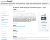 BC Reads: Adult Literacy Fundamental English - Course Pack 3