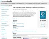 The Originals: Classic Readings in Western Philosophy
