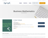 Business Math: A Step-by-Step Handbook