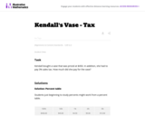 Kendall's Vase - Tax