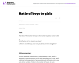 Ratio of boys to girls