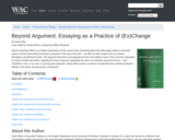 Beyond Argument: Essaying as a Practice of (Ex)Change