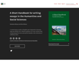 A Short Handbook for writing essays in the Humanities and Social Sciences