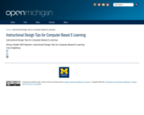 Instructional Design Tips for Computer-Based E-Learning