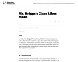 Mr. Brigg's Class Likes Math