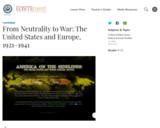 From Neutrality to War: The United States and Europe, 1921-1941
