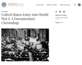 United States Entry into World War I: A Documentary Chronology