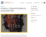 Lesson 1: Characterization in Lord of the Flies