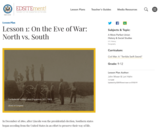 Lesson 1: On the Eve of War: North vs. South
