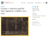 Lesson 2: America and the Sino-Japanese Conflict, 1933-1939