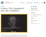Lesson 2: The Campaign of 1840: The Candidates