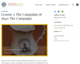 Lesson 3: The Campaign of 1840: The Campaign