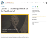 Lesson 4: Thomas Jefferson on the Sedition Act