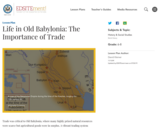 Life in Old Babylonia: The Importance of Trade