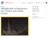 Midnight Ride of Paul Revere: Fact, Fiction, and Artistic License