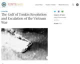 The Gulf of Tonkin Resolution and Escalation of the Vietnam War
