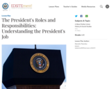 The President's Roles and Responsibilities: Understanding the President's Job