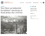 Was There an Industrial Revolution? Americans at Work Before the Civil War