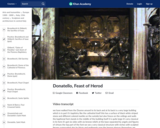 Donatello's Feast of Herod