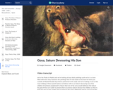 Goya's Saturn Devouring One of His Sons