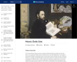 Manet's Emile Zola
