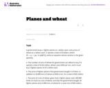 Planes and Wheat