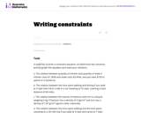 Writing Constraints