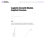 Logistic Growth Model, Explicit Version