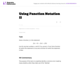 Using Function Notation II