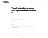 Two Points Determine an Exponential Function Ii