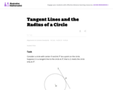 Tangent Lines and the Radius of a Circle