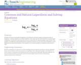 Common and Natural Logarithms and Solving Equations