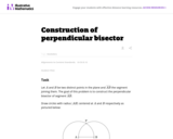 Construction of Perpendicular Bisector