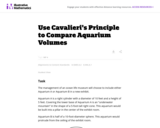 Use Cavalieri's Principle to Compare Aquarium Volumes
