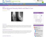 Bone Mineral Density Math and Beer's Law