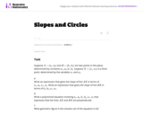 Slopes and Circles