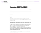 Number TIC TAC TOE