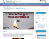 What Is Energy? Short Demos