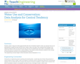 Water Use and Conservation: Data Analysis for Central Tendency