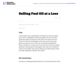 Selling Fuel Oil at a Loss