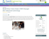 Build Your Own Solar USB Charger (for Informal Learning)