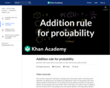 Probability: Addition Rule for Probability