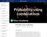Probability: Probability Using Combinations (1 of 2)