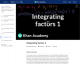 Differential Equations: Integrating Factors 1