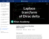 Differential Equations: Laplace Transform of the Dirac Delta Function