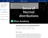 Statistics: CK12.org Normal Distribution Problems: Qualitative Sense of Normal Distributions